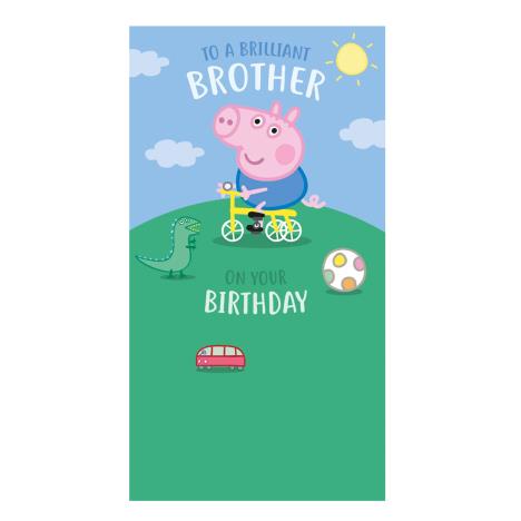 Brilliant Brother Peppa Pig Birthday Card £2.10